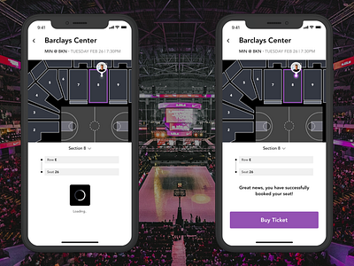 Basktetball Game Ticket Booking