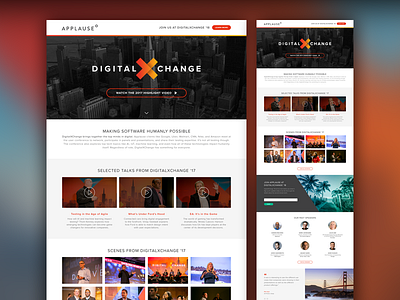 DXC '17 WEBSITE applause conference design website