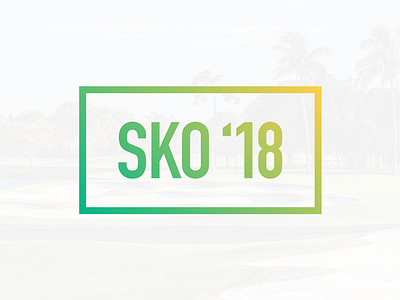 SKO '18 BRANDING applause branding conference event logo tropical
