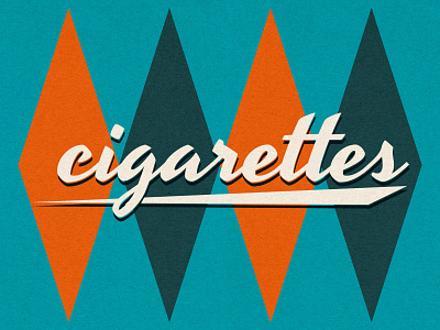 Cigarettes print vintage