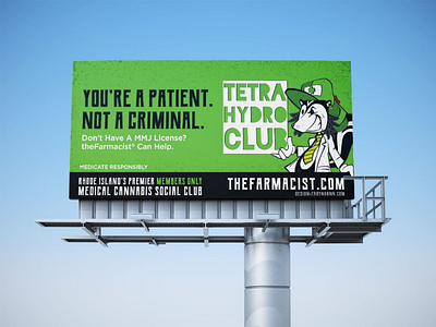 You're a (MMJ) Patient. Not a Criminal. advertising billboard branding cannabis marketing medical marijuana mmj