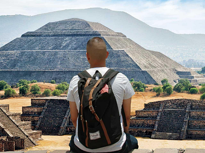 Honoring Ancestors mexico photo composition photo edit photo manipulation photoshop pyramids wallpaper