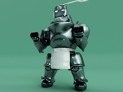 Full Metal Alchemist Fan Art 3d arte 3d characer character design cinema 4d diseño ilustración