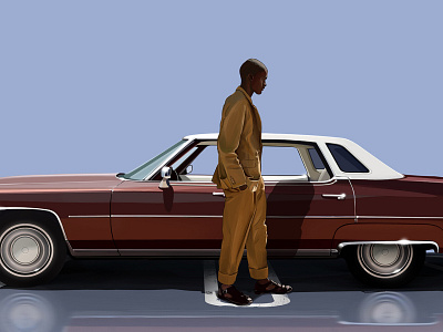 Maverick the liar with 1975 Cadillac Deville