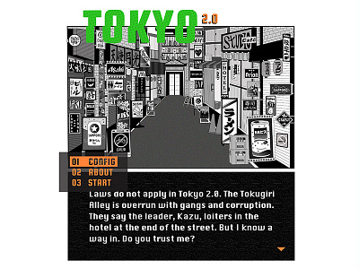 TOKYO 2.0 art design game illustration rpg