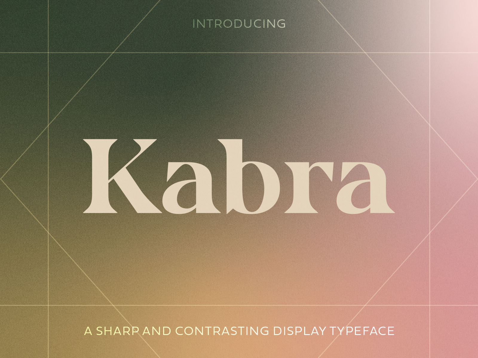 Kabra - A sharp, contrasting serif typeface by Tyler Lee on Dribbble