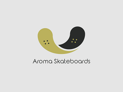 Aroma Skateboards branding identity logo logo design skateboarding