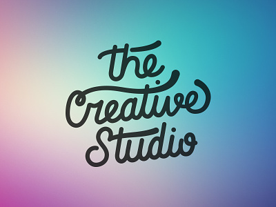 The Creative Studio gradient hand lettering lettering studio typography