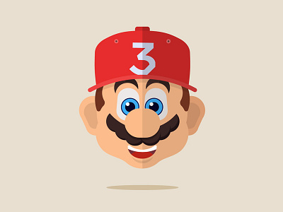 Super Mario / Chance the Rapper chance the rapper character flat illustration illustration mario nintendo switch super mario