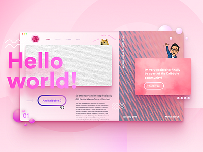 Dribbble Debut