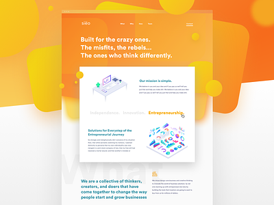 siëo website redesign cards color design matt matt sandoval orange sandoval ui ux web web design