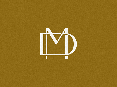 MD Logomark branding design logo