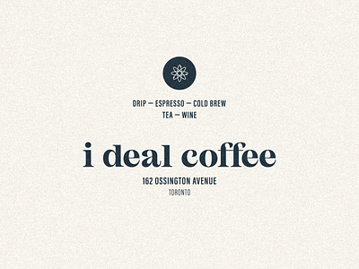 Ideal Coffee - Concept Logo branding design logo