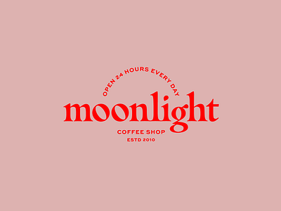 Moonlight Coffee Shop branding dailylogochallenge design logo typography