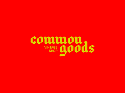 Common Goods branding dailylogochallenge design logo typography