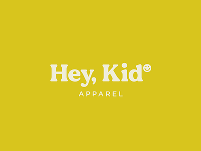 Hey, Kid Apparel branding dailylogochallenge design logo typography