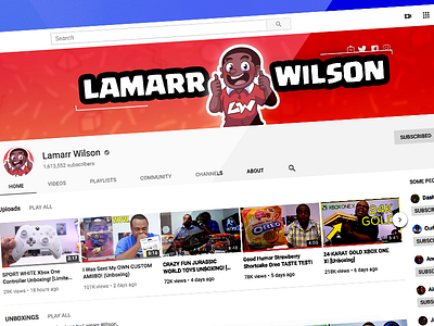 Lamarr Wilson - Channel Redesign gaming lamarrwilson tech unboxing youtube youtuber