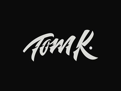 Tom K Typography Project branding design designing illustration illustrator letter logo lettering logo logotype minimal typeface typo typogaphy typographic typography art vector