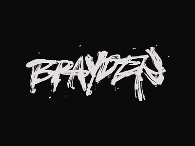 BRAYDEN Gritty Typography Project branding design designing flat illustration illustrator lettering letters logo logodesign logos logotype minimal type typeface typo typography