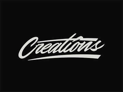 Creations Lettering branding calligraphy design designing flat illustration illustrator lettering lettermark lettertype logo logotype minimal type type art typedesign typeface typo typography art wordtype