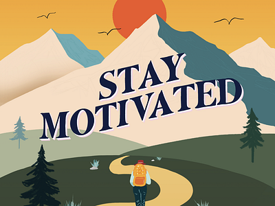 Stay Motivated Card Design for MantraBand x Monique Coleman
