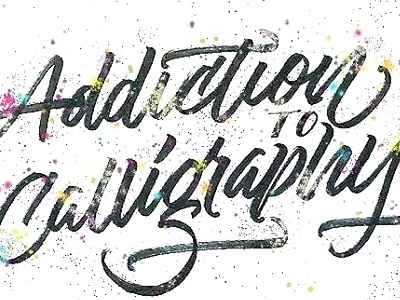 Graffiti Inspired Brush Script calligraphy typography lettering type illustration