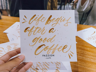 Coffee Calligraphy @ Pazzion Cafe, Jewel Changi brush calligraphy brushlettering calligraphy calligraphy and lettering artist coffee coffee calligraphy coffee ink coffee quotes design handlettering illustration jewel changi lettering lettering art lettering artist modern calligraphy pazzion cafe singapore typography
