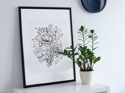 Bloom - Floral Illustration Print