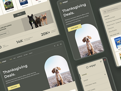 Pet Shop Ecommerce clean design design e commerce ecommerce home landing page minimalist shop shopify ui web