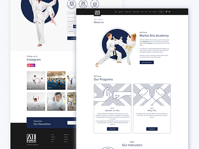 Ecommerce Landing Page For Martial Arts about us clean design design e commerce ecommerce ecommerce design home illustration landing landing page minimalist shopify ui uiux ux