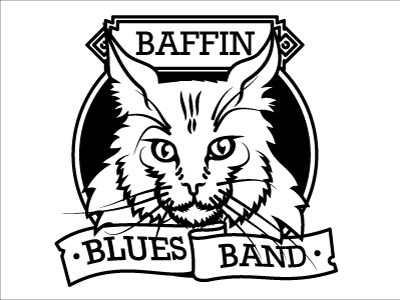 Baffin Blues Band Logo blues cat logo