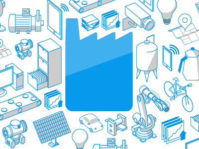 800xa And The Internet Of Things icons isometric