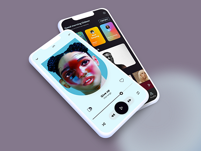 Music Player UI figma ios mobile ui visual design