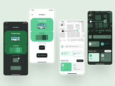 Trot. Bus Ride UI design figma figmaafrica ios mobile ui visual design