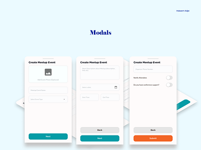 Mobile Modal for Creating an Event design figma figmaafrica mobile ui visual design