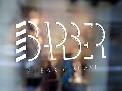 Barbershop Mockup barber barbershop graphic design logo logo type typography