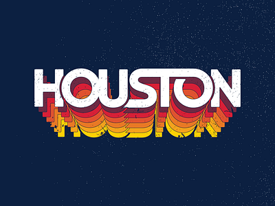 Houston Vintage Throwback astros hou houston htx logo type retro graphic design texas type vintage