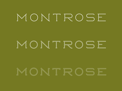 Montrose Lettering