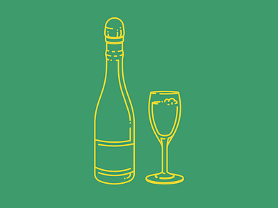 Champagne Icons/Line Art champagne houston icon iconography icons line art symbol texas