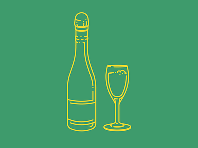 Champagne Icons/Line Art