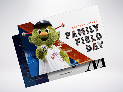 Cancelled Houston Astros Family Field Day Invitation