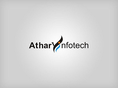 Atharv Infotech Logo branding logo logodesign logodesigner
