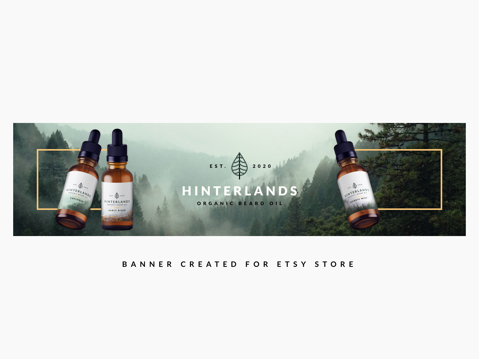 Dribbble Etsy Banner Hinterlands Beard Oil Png By Josh Overton