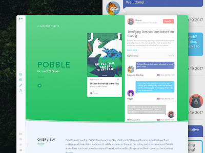 Projects Page - Pobble agency clean landing page minimalistic portfolio project startup ui user interface ux web website