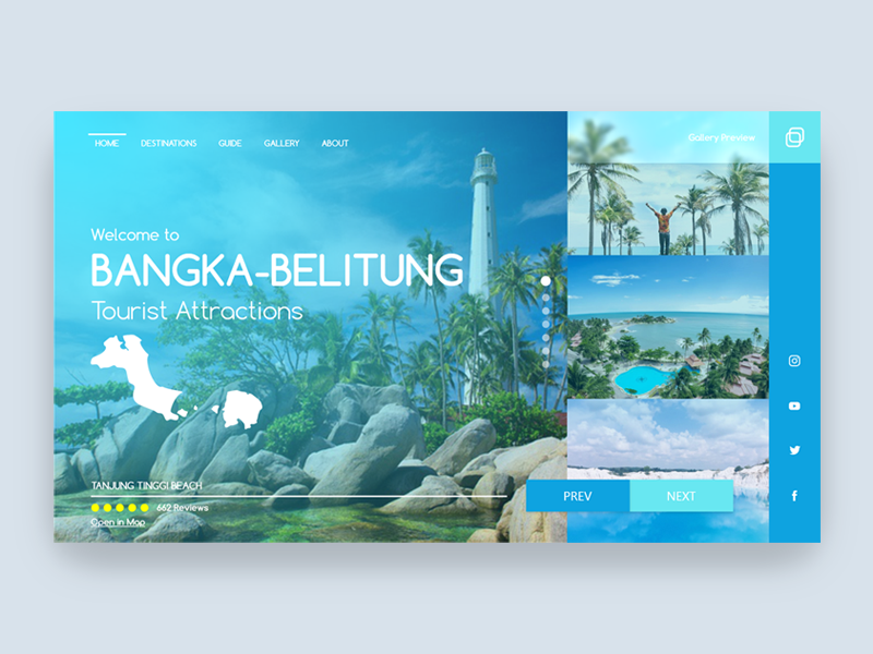 Landing Page Tourist Attractions Website by Deni Aprilyadi on Dribbble