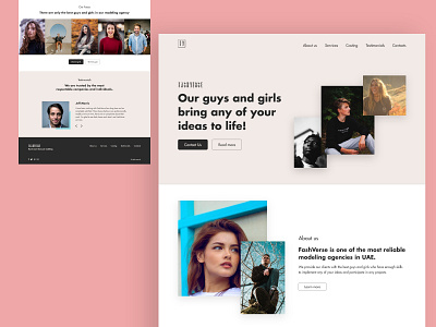 FashVerse Agency Landing Page