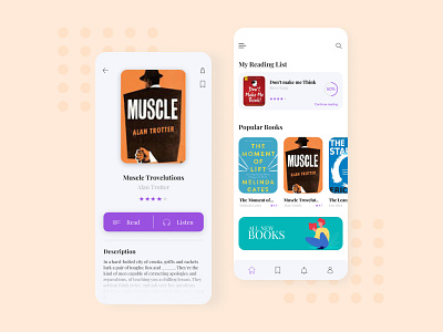 iBook App UI app apple bookapp books card design clean color theory design illustration ios app ios app design product design reading app typography ui design uxdesign