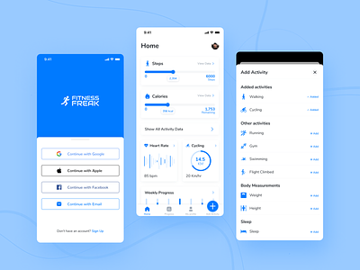 Fitness Freak Health Tracking App
