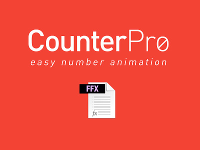 Counter Pro // Free AE Preset after effects animation counter counter pro free gallot guillaume number plugin preset script