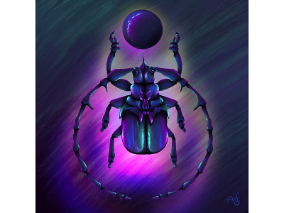 Jewel beetle beetle design digitalart drawing illustration illustrator